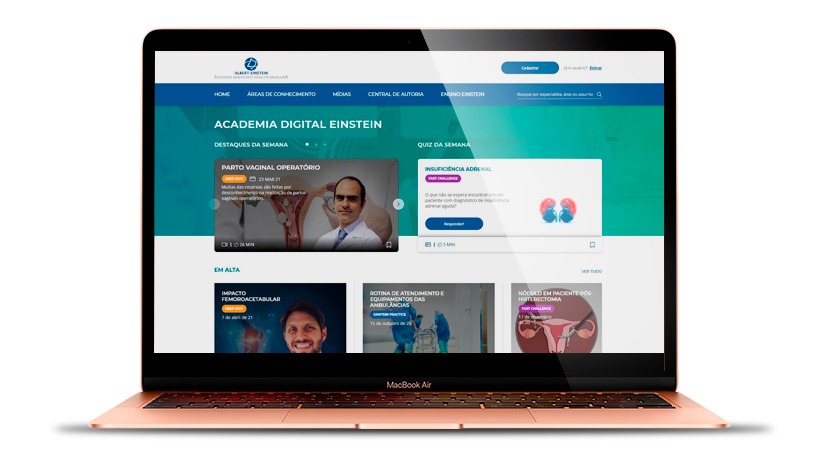 Academia digital einstein educacao continuada saude